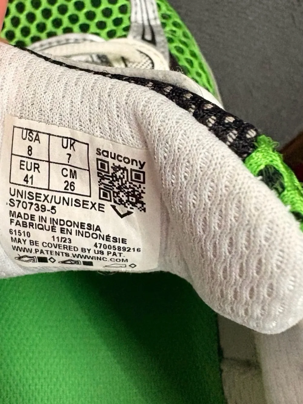 Saucony breathable green
